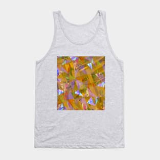 Brown Cubes pattern design Tank Top